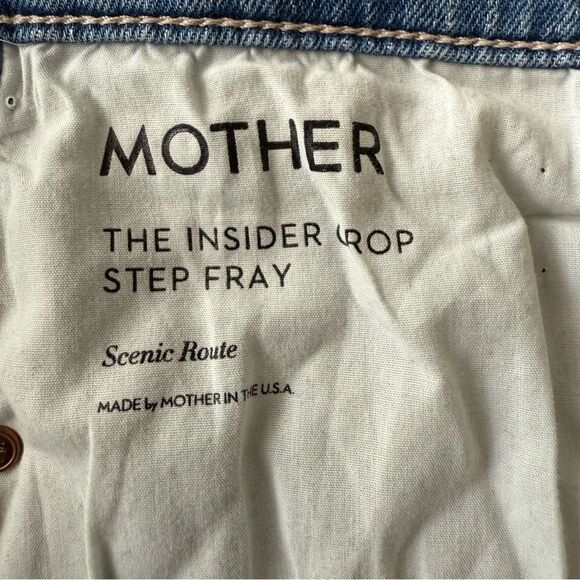 MOTHER The Insider Crop Step Fray Jeans in Scenic Route - Picture 8 of 9